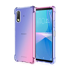 Ultra-thin Transparent Gel Gradient Soft Case Cover for Sony Xperia Ace II Pink