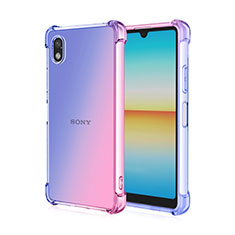 Ultra-thin Transparent Gel Gradient Soft Case Cover for Sony Xperia Ace III Pink