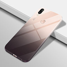 Ultra-thin Transparent Gel Gradient Soft Case Cover G01 for Huawei Nova 3e Black