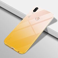 Ultra-thin Transparent Gel Gradient Soft Case Cover G01 for Huawei P20 Lite Yellow
