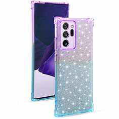 Ultra-thin Transparent Gel Gradient Soft Case Cover G02 for Samsung Galaxy Note 20 Ultra 5G Clove Purple