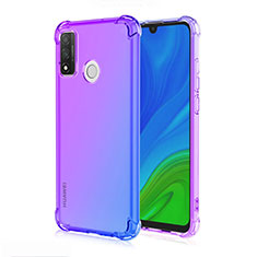 Ultra-thin Transparent Gel Gradient Soft Case Cover H01 for Huawei Nova Lite 3 Plus Blue