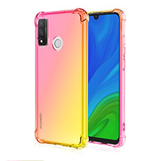 Ultra-thin Transparent Gel Gradient Soft Case Cover H01 for Huawei Nova Lite 3 Plus Yellow