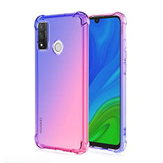 Ultra-thin Transparent Gel Gradient Soft Case Cover H01 for Huawei P Smart (2020) Purple