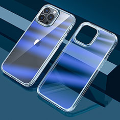 Ultra-thin Transparent Gel Gradient Soft Case Cover QC1 for Apple iPhone 15 Pro Blue
