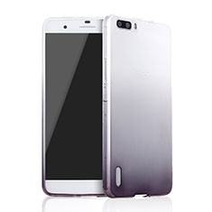 Ultra-thin Transparent Gel Gradient Soft Case for Huawei Honor 6 Plus Gray