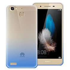 Ultra-thin Transparent Gel Gradient Soft Case for Huawei P8 Lite Smart Blue