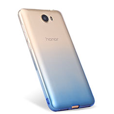 Ultra-thin Transparent Gel Gradient Soft Case for Huawei Y5 II Y5 2 Blue