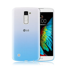Ultra-thin Transparent Gel Gradient Soft Case for LG K10 Blue