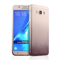 Ultra-thin Transparent Gel Gradient Soft Case for Samsung Galaxy J7 (2016) J710F J710FN Gray