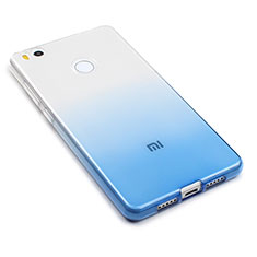 Ultra-thin Transparent Gel Gradient Soft Case for Xiaomi Mi 4S Blue