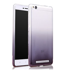 Ultra-thin Transparent Gel Gradient Soft Case for Xiaomi Redmi 3 Gray