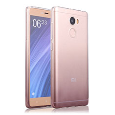 Ultra-thin Transparent Gel Gradient Soft Case for Xiaomi Redmi 4 Standard Edition Gray