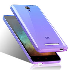 Ultra-thin Transparent Gel Gradient Soft Case for Xiaomi Redmi Note 2 Blue