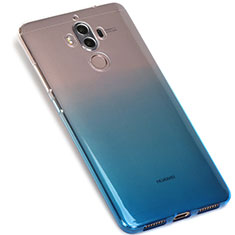 Ultra-thin Transparent Gel Gradient Soft Case G01 for Huawei Mate 9 Blue