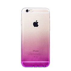Ultra-thin Transparent Gel Gradient Soft Case Z01 for Apple iPhone 6 Plus Purple
