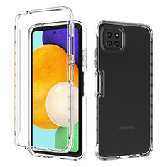 Ultra-thin Transparent Gel Gradient Soft Matte Finish Front and Back Case 360 Degrees Cover for Samsung Galaxy A22s 5G Clear