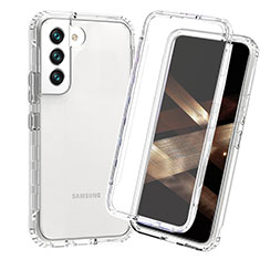 Ultra-thin Transparent Gel Gradient Soft Matte Finish Front and Back Case 360 Degrees Cover for Samsung Galaxy S24 5G Clear