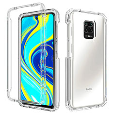 Ultra-thin Transparent Gel Gradient Soft Matte Finish Front and Back Case 360 Degrees Cover for Xiaomi Redmi Note 9S Clear