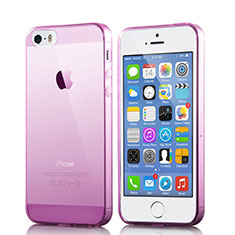 Ultra-thin Transparent Gel Soft Case for Apple iPhone 5 Hot Pink