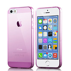 Ultra-thin Transparent Gel Soft Case for Apple iPhone SE Hot Pink