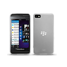 Ultra-thin Transparent Gel Soft Case for Blackberry Z10 White