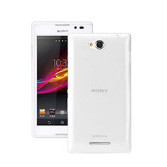 Ultra-thin Transparent Gel Soft Case for Sony Xperia C S39h Clear