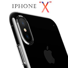 Ultra-thin Transparent Gel Soft Case T06 for Apple iPhone X Clear