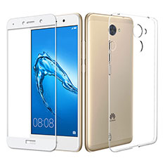 Ultra-thin Transparent Gel Soft Case with Screen Protector for Huawei Enjoy 7 Plus Clear