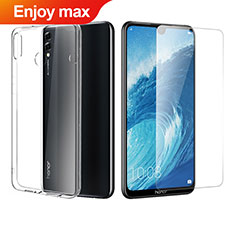 Ultra-thin Transparent Gel Soft Case with Screen Protector for Huawei Enjoy Max Clear