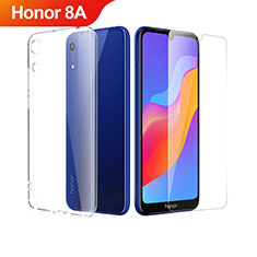 Ultra-thin Transparent Gel Soft Case with Screen Protector for Huawei Honor 8A Clear