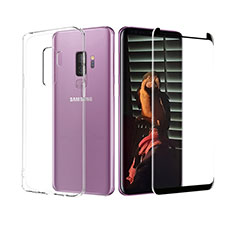 Ultra-thin Transparent Gel Soft Case with Screen Protector for Samsung Galaxy S9 Plus Clear