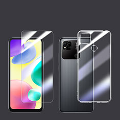 Ultra-thin Transparent Gel Soft Case with Screen Protector for Xiaomi Redmi 9C Clear