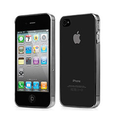 Ultra-thin Transparent Gel Soft Cover for Apple iPhone 4S Gray