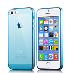 Ultra-thin Transparent Gel Soft Cover for Apple iPhone 5 Blue