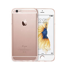 Ultra-thin Transparent Gel Soft Cover for Apple iPhone 6S Plus Rose Gold