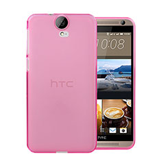 Ultra-thin Transparent Gel Soft Cover for HTC One E9 Plus Pink