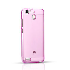 Ultra-thin Transparent Gel Soft Cover for Huawei G8 Mini Pink