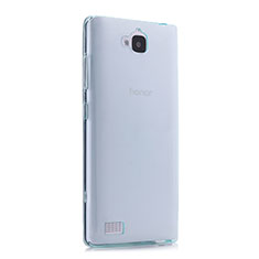 Ultra-thin Transparent Gel Soft Cover for Huawei Honor 3C Blue