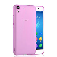 Ultra-thin Transparent Gel Soft Cover for Huawei Honor 4A Pink