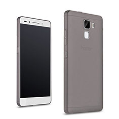 Ultra-thin Transparent Gel Soft Cover for Huawei Honor 7 Dual SIM Gray