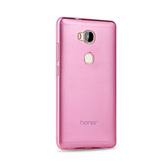 Ultra-thin Transparent Gel Soft Cover for Huawei Honor Play 5X Pink