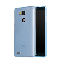 Ultra-thin Transparent Gel Soft Cover for Huawei Mate 7 Blue