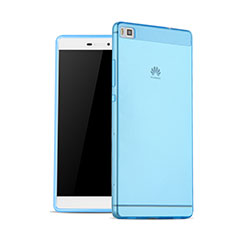 Ultra-thin Transparent Gel Soft Cover for Huawei P8 Blue