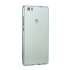 Ultra-thin Transparent Gel Soft Cover for Huawei P8 Lite Blue
