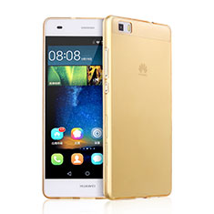 Ultra-thin Transparent Gel Soft Cover for Huawei P8 Lite Gold