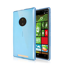 Ultra-thin Transparent Gel Soft Cover for Nokia Lumia 830 Blue