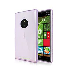 Ultra-thin Transparent Gel Soft Cover for Nokia Lumia 830 Purple