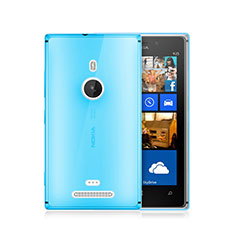 Ultra-thin Transparent Gel Soft Cover for Nokia Lumia 925 Blue