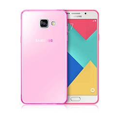 Ultra-thin Transparent Gel Soft Cover for Samsung Galaxy A3 (2016) SM-A310F Pink